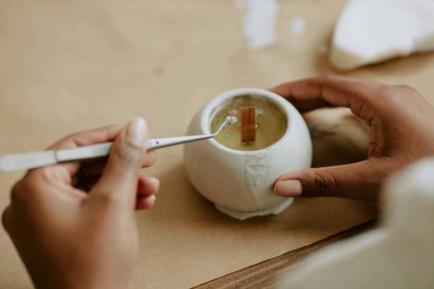istock Crafting Artisan Handmade Candle in Cozy Workspace 2168622878
