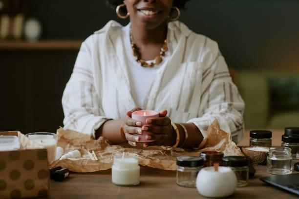 istock Creating Homemade Candles in Cozy Home Atmosphere 2168623778