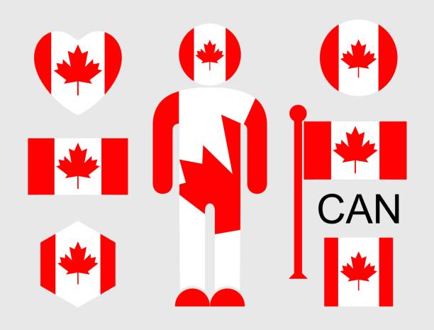 istock Canadian flag. Isolated Canadian flag on white background 2168624837
