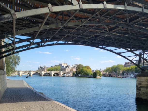istock Pont des Arts over the Seine river 2168631160
