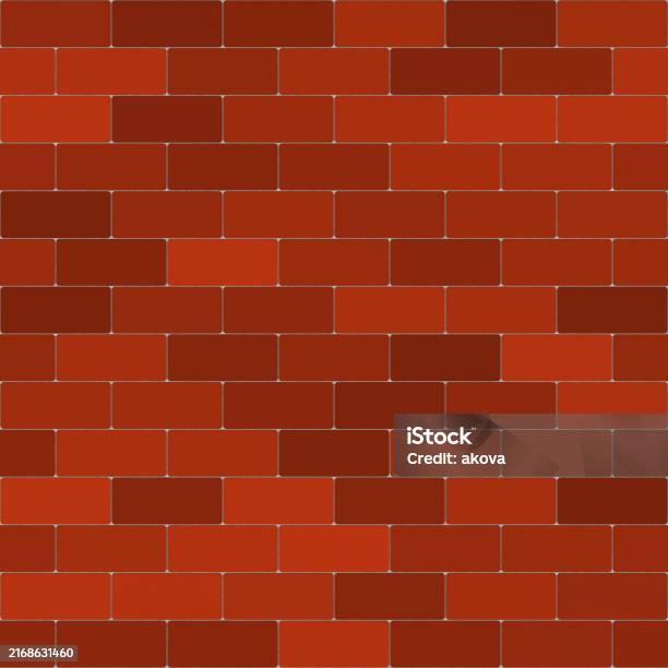 Brick Pattern Raster Brick Drawing Seamless Red Brick Wall Background Texture Pattern For ...