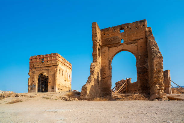 The Marinid Tombs in Fez. Morocco date back to the 14th century.