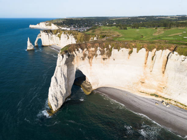 istock Etretat cliffs in Normandy, France 2168641816