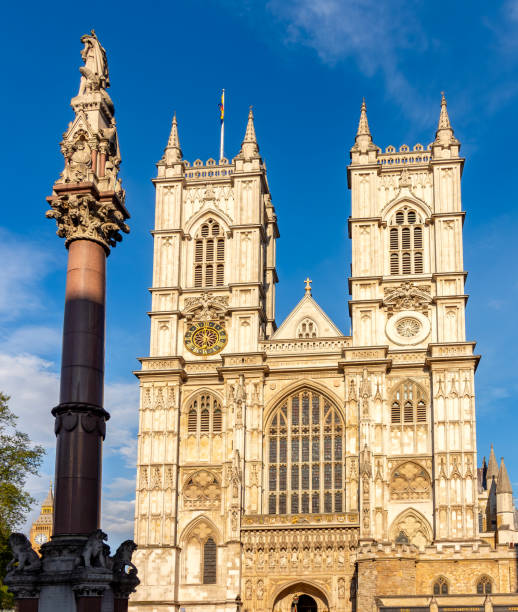 istock Westminster Abbey facade at sunset, London, UK 2168648313