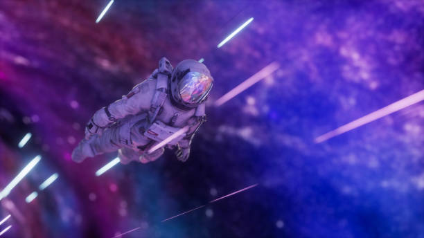 istock An astronaut flies through a wormhole 2168650547