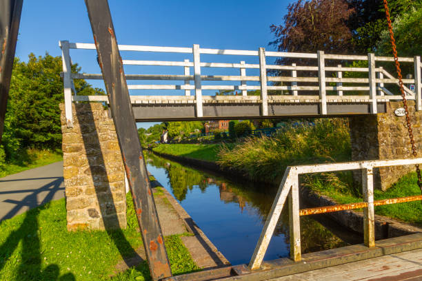 istock View from Canal lifting bridge on View from a Summer Evening. 2168654093