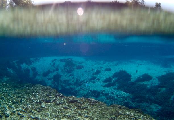 istock Underwater picture of clear blue springs 2168661797