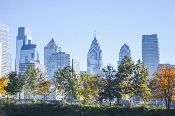 Autumn in Philadelphia city. Skyline