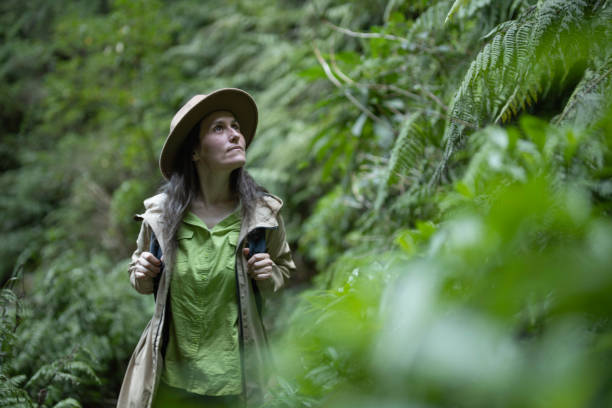 Caldeirao Verde levada walk. Millennial woman solo travelling on Madeira island. Adventures and healthy lifestyle.