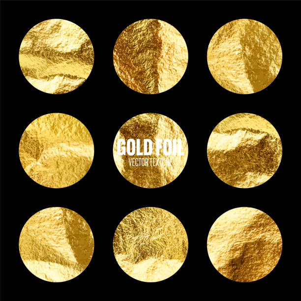 istock Gold foil, shiny handmade circles. Golden glittering texture, pattern. Luxury shining hand drawn background. Wedding, greeting card decoration elements. Modern minimalist art. Vector illustration 2168687126