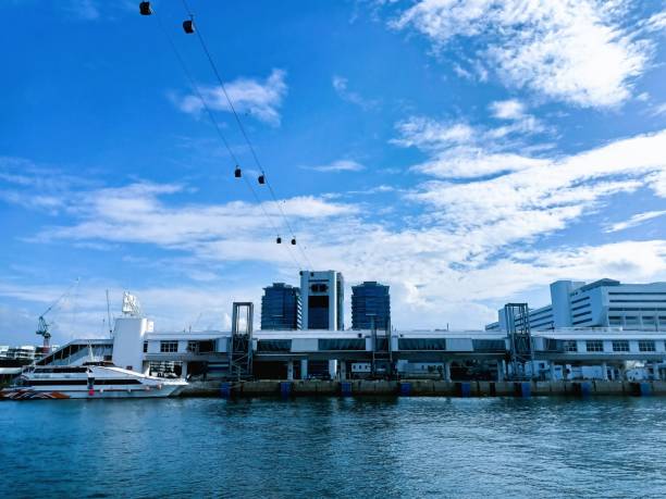 istock Singapore's iconic cable car attraction, which provides easy access to Sentosa Island. 2168701280