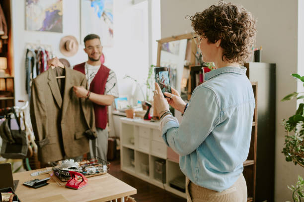 istock Collaborating and Reviewing Business Attire in Office 2168703961