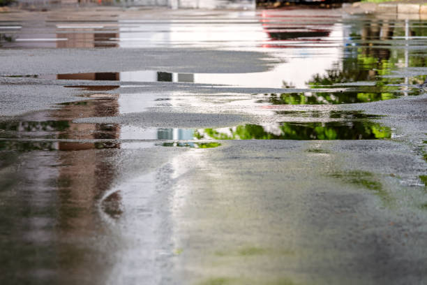 reflect on water and wet floor