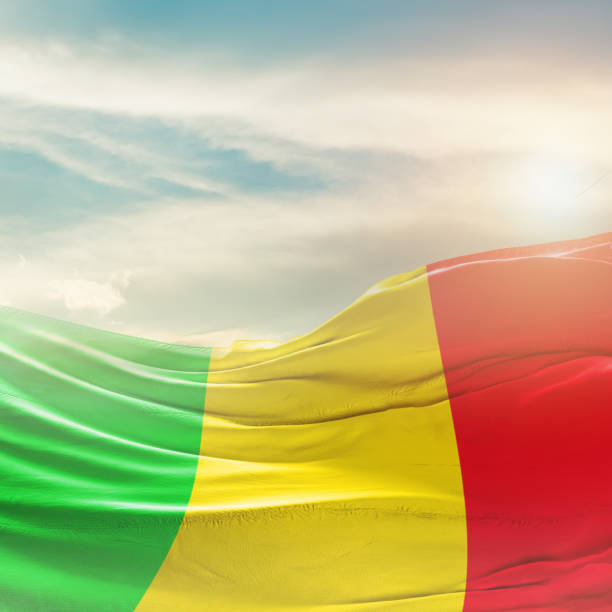 istock Mali national flag waving isolated on white background with clipping path. 2168714431