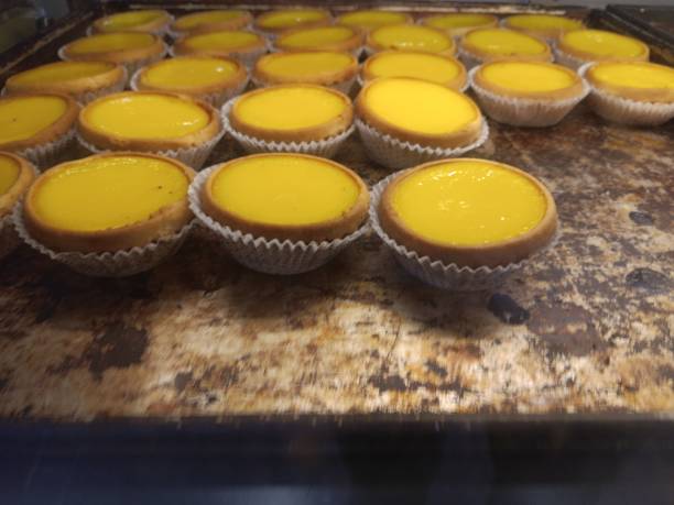 istock Cantonese traditional egg tart freshly baked from oven. 2168715020