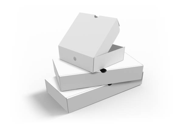 istock paper box for fast food package on a white background, mock up 2168716954