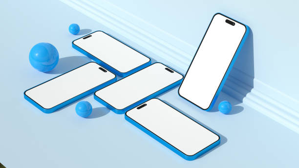 istock Modern Minimalist Smartphone Mockup for Elegant and High-Resolution Presentations. 3D Rendering 2168729490