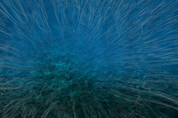 White water currents and bubbles passing by in the dark ocean white water currents and bubbles passing by in the dark ocean