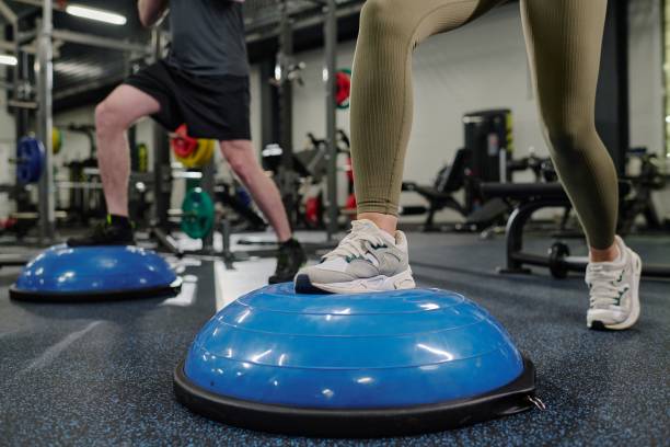 istock Female and Male Legs during Training 2168733631