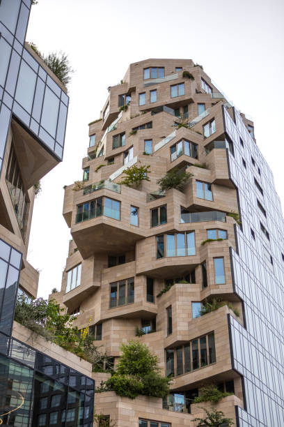 istock Modern Green Building on a sunny day (Valley Towers in Amsterdam- residential complex) 2168734239