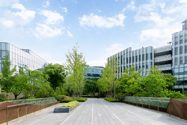 istock Modern eco city in autumn 2168744518