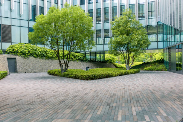 istock Modern eco city in spring with copy space 2168745221