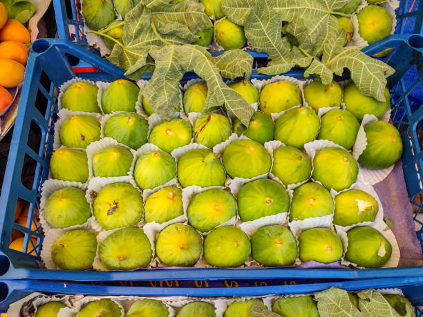 istock Selling fresh fig fruit at open bazaar of kadikoy istanbul turkey 2168751368