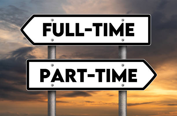 istock Full-Time verus Part-Time job - concept for time management 2168751750