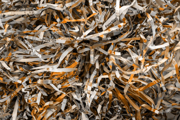 Colorful shredded papers wallpaper. Macro view background