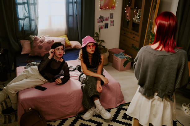 istock Conversing and Relaxing in Cozy Bedroom Space 2168755375