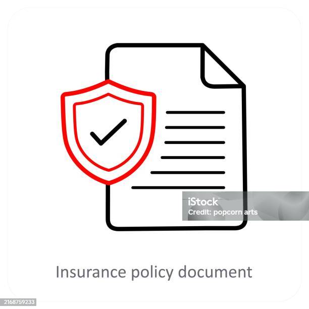Insurance Documents Graphics Insurance Policy Document Stock Illustration - Download Image Now ...