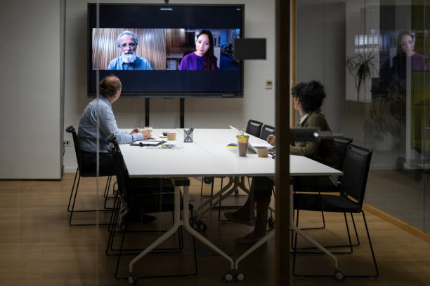 istock Business people during conference call 2168769643