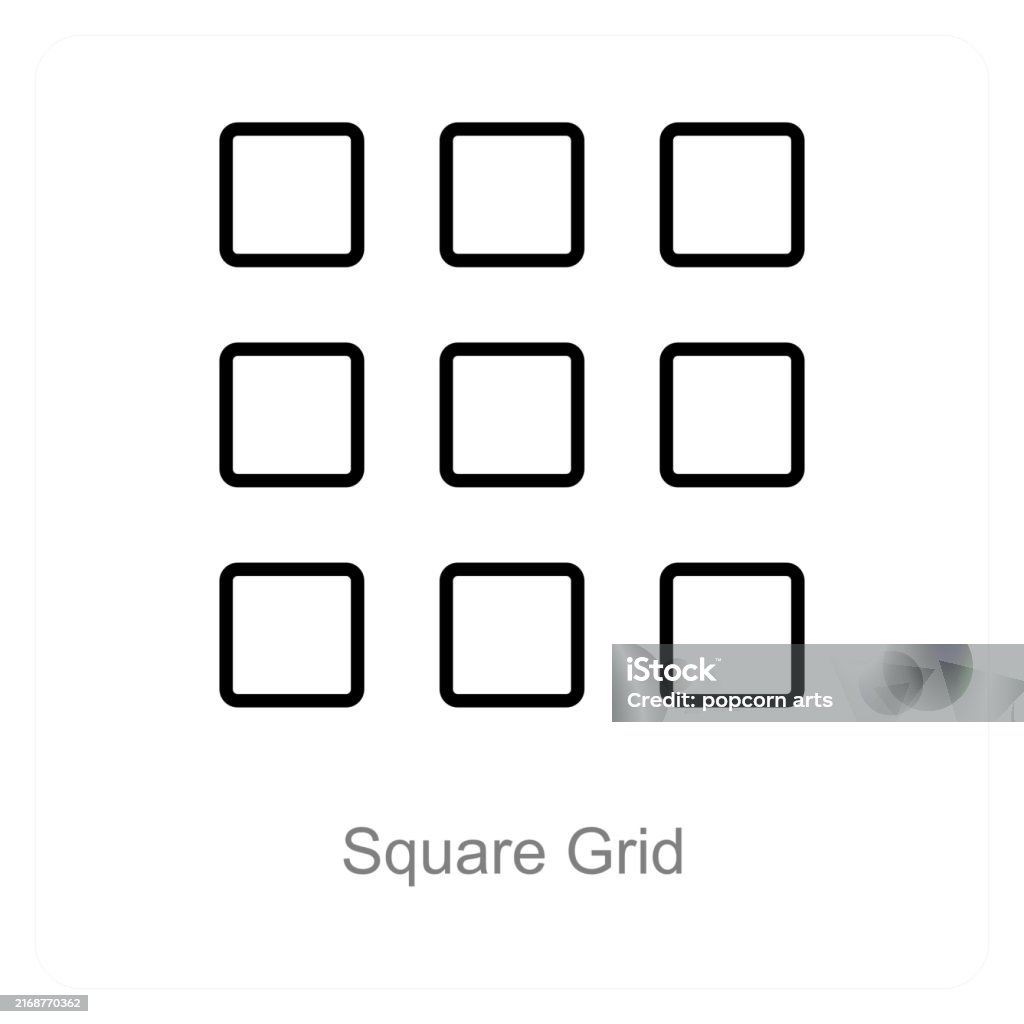 Square Grid Target Square Grid Stock Illustration - Download Image Now - Concepts ...