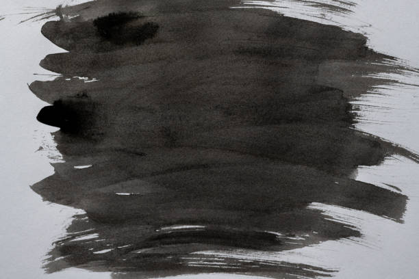 istock Background painted with black paint 2168771187