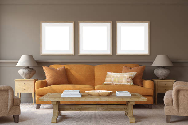 istock Beautiful living-room interior. 3d render. 2168778457