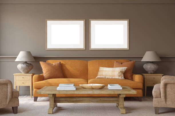 istock Beautiful living-room interior. 3d render. 2168778625
