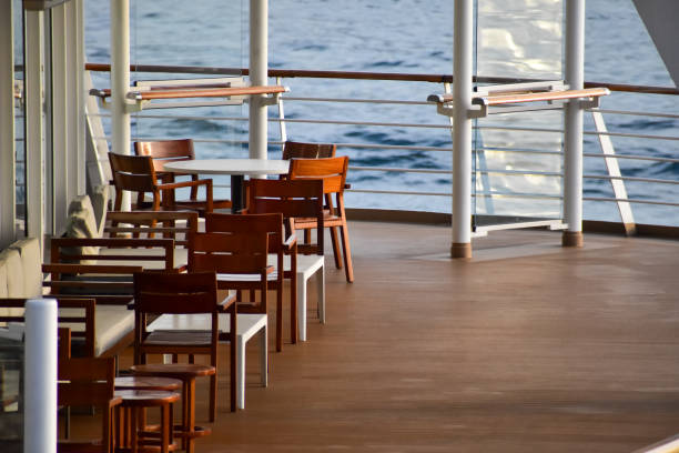 Oslo, Norway - 27 Jun 2012: Some people inside of the ferry in Oslo, Norway, Scandinavia