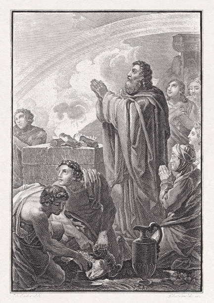 istock Noah's thank offering after the flood, copper engraving, published 1831 2168786058