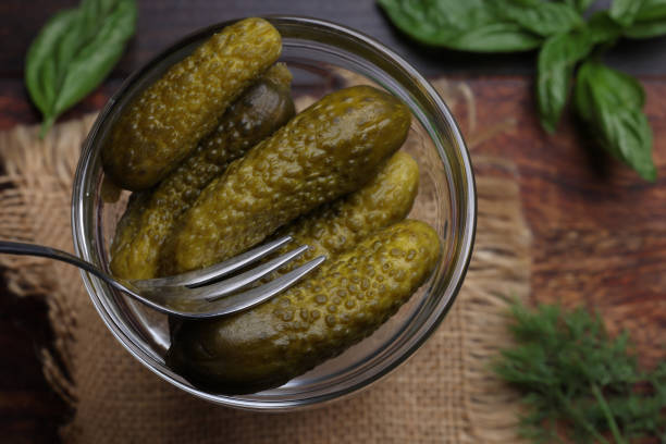 Spicy pickled Cucumbers or Gherkins