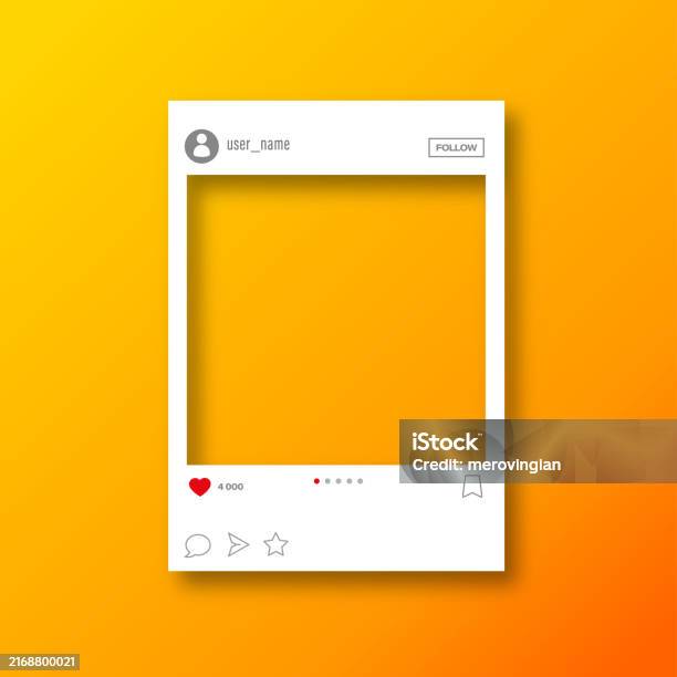 Photo Frame For Social Media Designs Post Template Framework Insert ...
