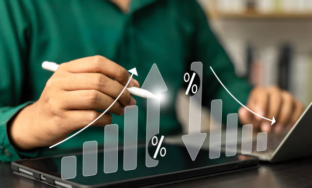 istock Business strategy success Cost and quality control for effective management Achieving goals, Businessman analyzing growth graph and cost reduction, Success business growth for long-term investments. 2168800538