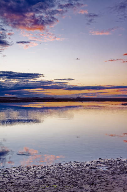 istock Sunset on a Northumberland beach 2168803262