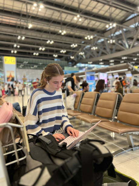 istock Student Revising at the Airport 2168803390