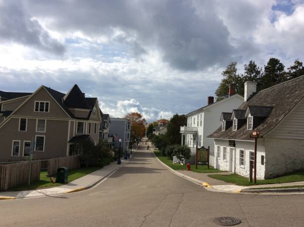 Quiet Street in a Quaint Town