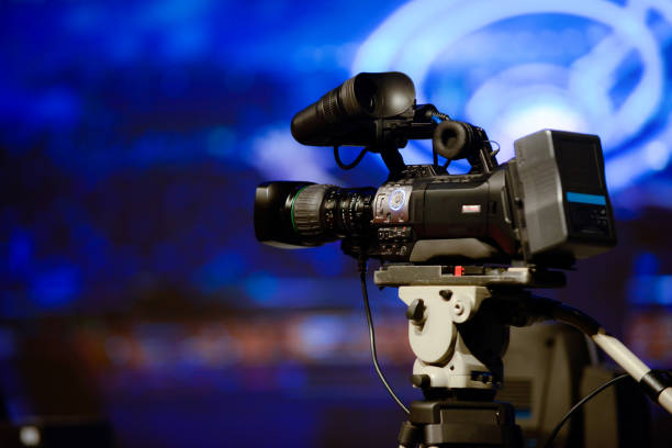 istock Video camera recording at concert event 2168804865