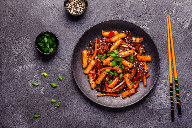 istock Tteokbokki ,Spicy Stir fried Rice Cake. 2168806096