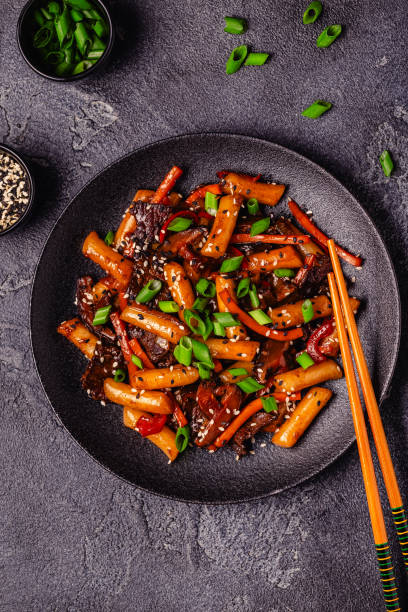 istock Tteokbokki ,Spicy Stir fried Rice Cake. 2168806403