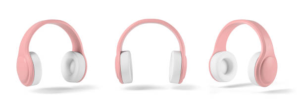 istock Black headphones on white background 2168809284