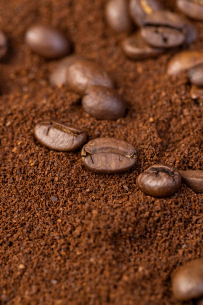 istock natural ground and roasted coffee for making a drink 2168809909