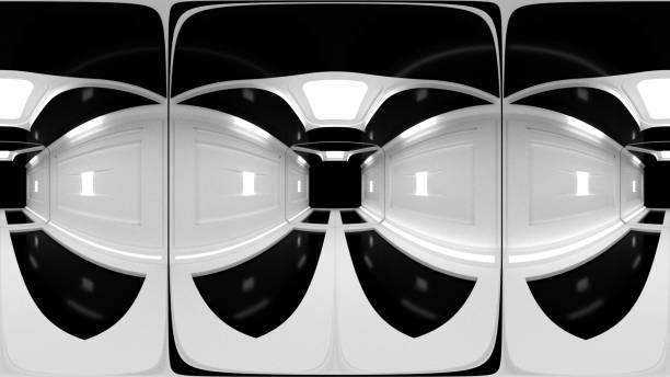 istock HDRI futuristic spaceship corridor, sleek and illuminated 2168816401